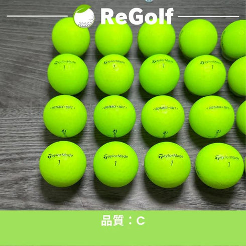 【中古】 ロストボール テーラーメイド DISTANCE ディスタンス ソフト グリーン 2019年モデル 20球 Cランク ゴルフボール リゴルフ