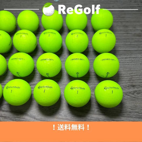 【中古】 ロストボール テーラーメイド DISTANCE ディスタンス ソフト グリーン 2019年モデル 20球 Cランク ゴルフボール リゴルフ
