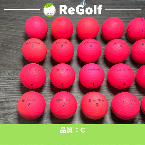 【中古】 ロストボール テーラーメイド DISTANCE ディスタンス ソフト ピンク 2019年モデル 20球 Cランク ゴルフボール リゴルフ