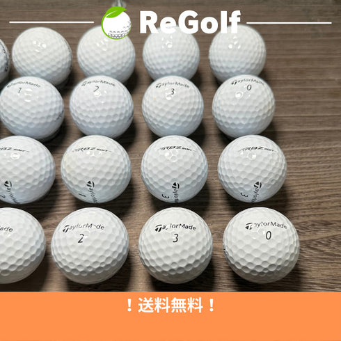 【中古】 ロストボール テーラーメイド RBZ SOFT ロケットボールズ ソフトボール ホワイト 20球 ABランク ゴルフボール リゴルフ