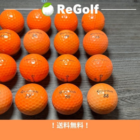 【中古】 ロストボール テーラーメイド ロケットボールズ オレンジ 20球 ACランク ゴルフボール リゴルフ
