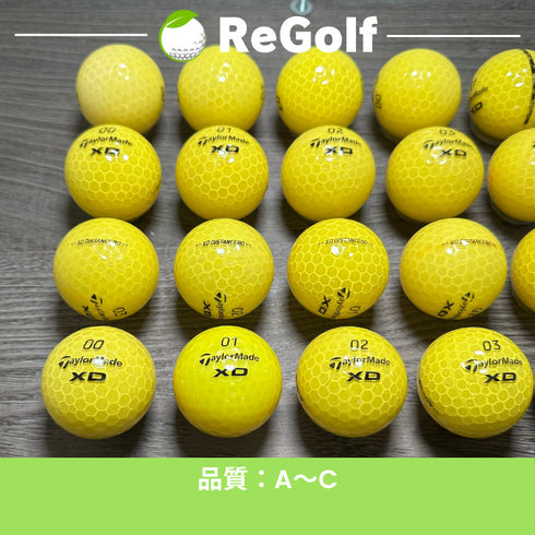 【中古】 ロストボール テーラーメイド XD ディスタンス イエロー 20球 ACランク ゴルフボール リゴルフ