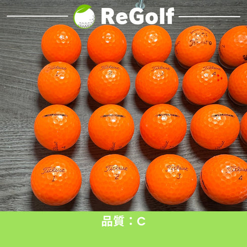 【中古】 ロストボール タイトリスト ベロシティ オレンジ 2022年モデル 20球 Cランク ゴルフボール リゴルフ