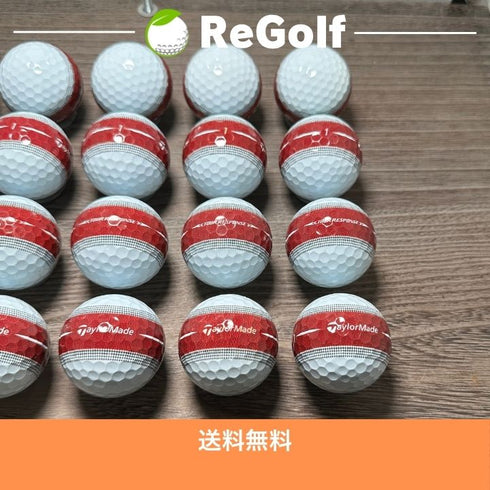 【中古】 ロストボール テーラーメイド ツアーレスポンス 2022年モデル ボルドー 20球 Aランク ゴルフボール リゴルフ