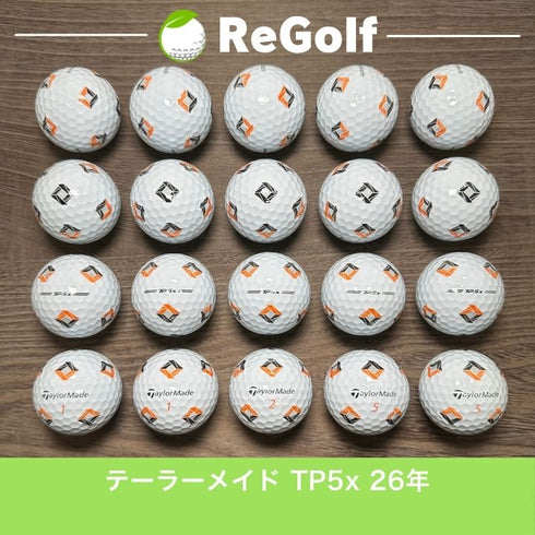 ロストボール テーラーメイド TP5x Pix ホワイト 2026年モデル 20球 Aランク ゴルフボール