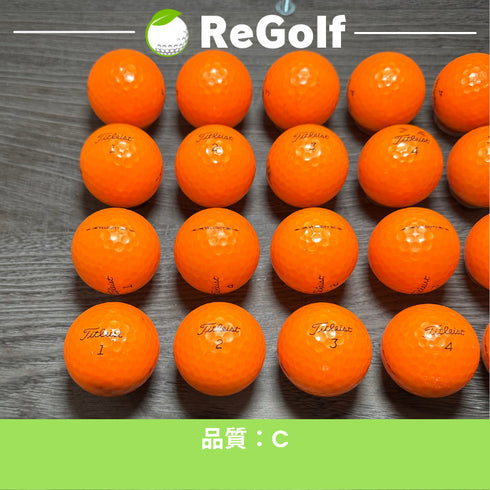 【中古】 ロストボール タイトリスト ベロシティ オレンジ 2020年モデル 20球 Cランク ゴルフボール リゴルフ
