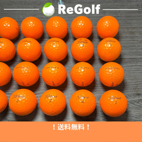 【中古】 ロストボール タイトリスト ベロシティ オレンジ 2020年モデル 20球 Cランク ゴルフボール リゴルフ