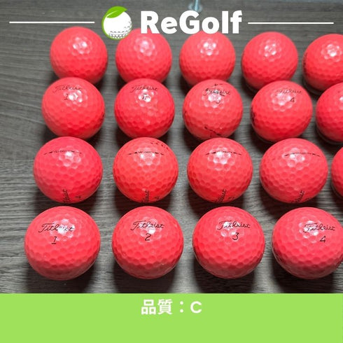 【中古】 ロストボール タイトリスト ベロシティ ピンク 2020年モデル 20球 Cランク ゴルフボール リゴルフ