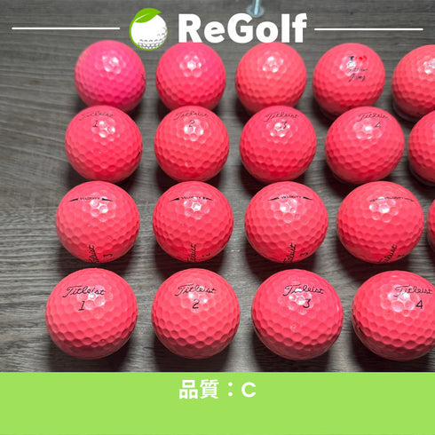 【中古】 ロストボール タイトリスト ベロシティ ピンク 2018年以下混合 20球 ACランク ゴルフボール リゴルフ
