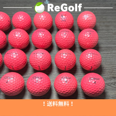 【中古】 ロストボール タイトリスト ベロシティ ピンク 2018年以下混合 20球 ACランク ゴルフボール リゴルフ
