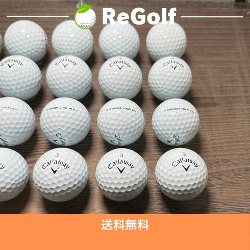 【中古】 ロストボール キャロウェイ クロムツアー X ホワイト 2024年モデル 20球 Bランク ゴルフボール リゴルフ