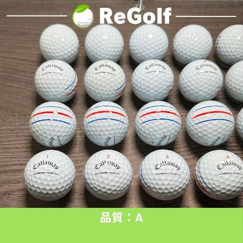 【中古】 ロストボール キャロウェイ クロムツアー X トリプルトラック ホワイト 2024年モデル 20球 Aランク ゴルフボール リゴルフ