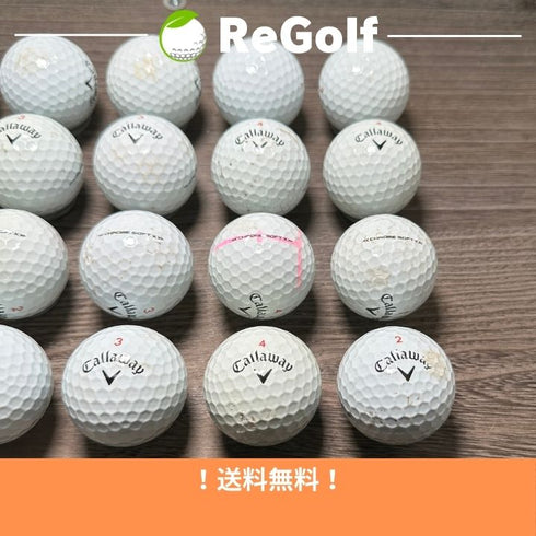 【中古】 ロストボール キャロウェイ クロムソフト ホワイト 2022年モデル 20球 ぉ試ランク ゴルフボール リゴルフ