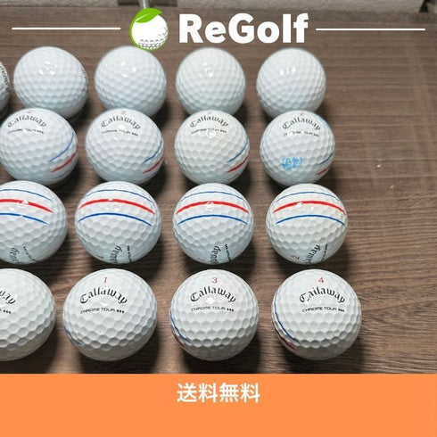 ロストボール キャロウェイ クロムツアー トリプルダイヤモンド トリプルトラック ホワイト 2024年モデル 20球 ACランク ゴルフボール