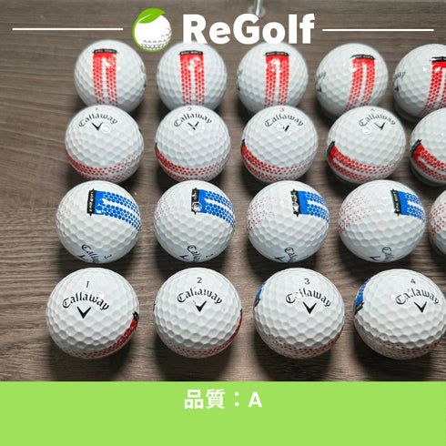 【中古】 ロストボール キャロウェイ ERC SOFT 360° FADE トリプルトラック 2023年モデル 20球 Aランク ゴルフボール リゴルフ