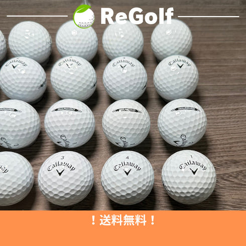 【中古】 ロストボール キャロウェイ ウォーバード ホワイト 2023年モデル 20球 Bランク ゴルフボール リゴルフ