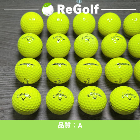 【中古】 ロストボール キャロウェイ ウォーバード イエロー 2023年モデル 20球 Aランク ゴルフボール リゴルフ