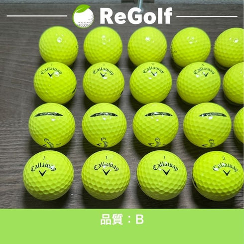 【中古】 ロストボール キャロウェイ ウォーバード イエロー 2025年モデル 20球 Bランク ゴルフボール リゴルフ