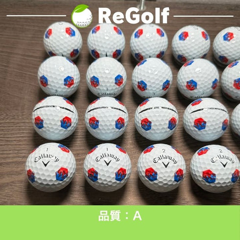 【中古】 ロストボール キャロウェイ クロムソフト トゥルートラック ホワイト 2024年モデル 20球 Aランク ゴルフボール リゴルフ