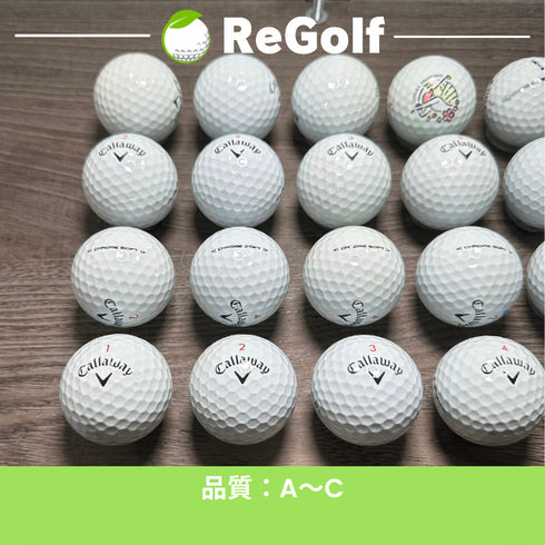【中古】 ロストボール キャロウェイ クロムソフト ホワイト 2020年モデル 20球 ACランク ゴルフボール リゴルフ