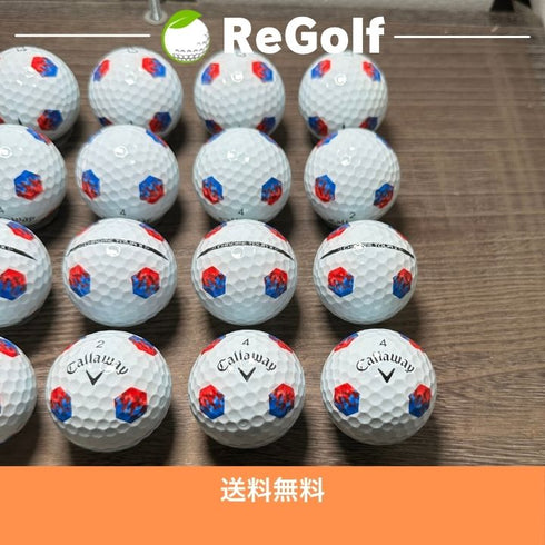 【中古】 ロストボール キャロウェイ クロムツアー X トゥルートラック ホワイト 2024年モデル 20球 Aランク ゴルフボール リゴルフ