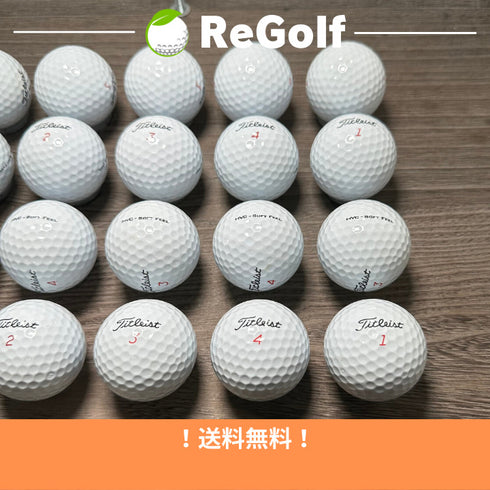 【中古】 ロストボール タイトリスト HVC SOFT FEEL ソフトフィール ホワイト 20球 Aランク ゴルフボール リゴルフ
