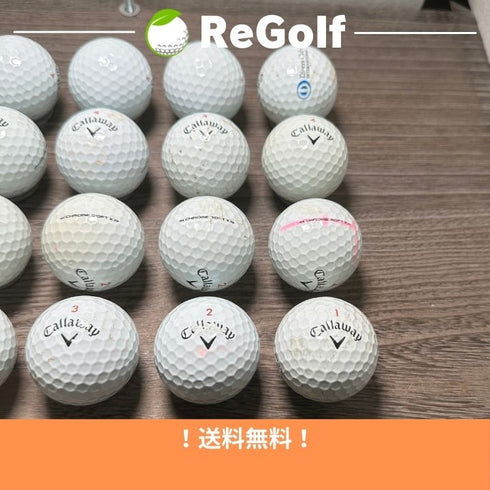 【中古】 ロストボール キャロウェイ クロムソフト X ホワイト 2022年モデル 20球 ぉ試ランク ゴルフボール リゴルフ