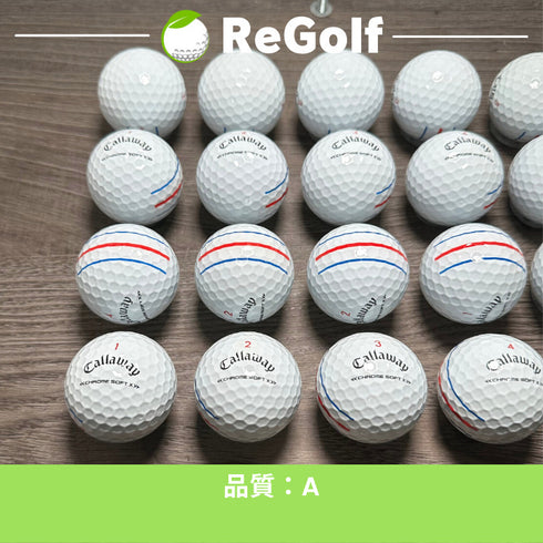 【中古】 ロストボール キャロウェイ クロムソフト X トリプルトラック ホワイト 2022年モデル 20球 Aランク ゴルフボール リゴルフ