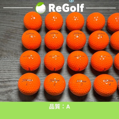 【中古】 ロストボール タイトリスト HVC SOFT FEEL ソフトフィール オレンジ 20球 Aランク ゴルフボール リゴルフ