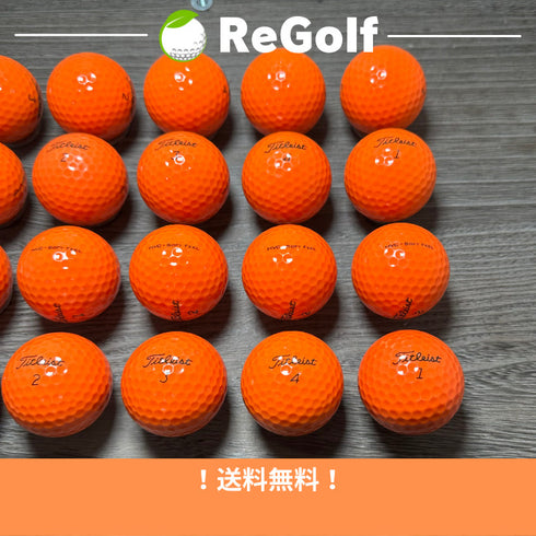 【中古】 ロストボール タイトリスト HVC SOFT FEEL ソフトフィール オレンジ 20球 Bランク ゴルフボール リゴルフ