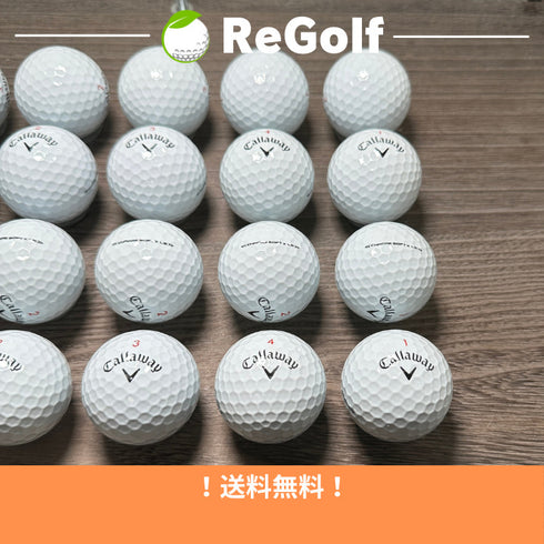【中古】 ロストボール キャロウェイ クロムソフト X LS ホワイト 年式混合 20球 Aランク ゴルフボール リゴルフ