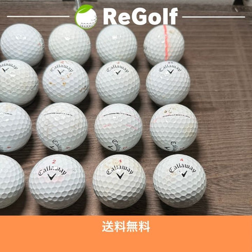 【中古】 ロストボール キャロウェイ クロムソフト X LS ホワイト 年式混合 20球 ぉ試ランク ゴルフボール リゴルフ