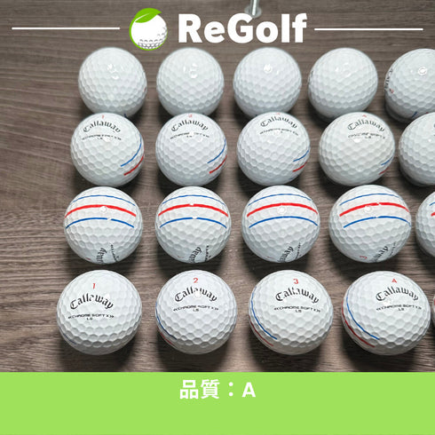 【中古】 ロストボール キャロウェイ クロムソフト X LS トリプルトラック ホワイト 年式混合 20球 Aランク ゴルフボール リゴルフ
