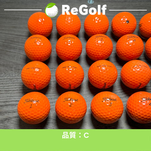 【中古】 ロストボール タイトリスト HVC SOFT FEEL ソフトフィール オレンジ 20球 Cランク ゴルフボール リゴルフ