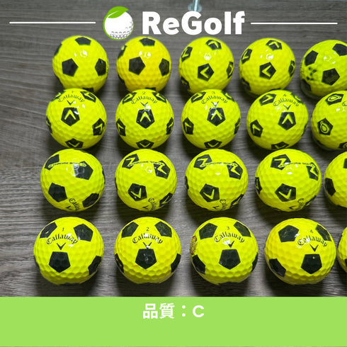 【中古】 ロストボール キャロウェイ クロムソフト TRUVIS イエロー 20球 Cランク ゴルフボール リゴルフ