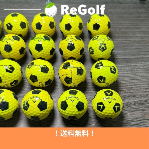ロストボール キャロウェイ クロムソフト TRUVIS イエロー 20球 ぉ試ランク ゴルフボール