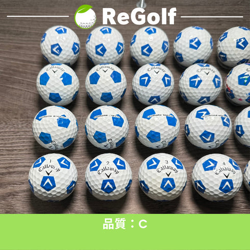 ロストボール キャロウェイ クロムソフト TRUVIS ブルー 20球 Cランク ゴルフボール
