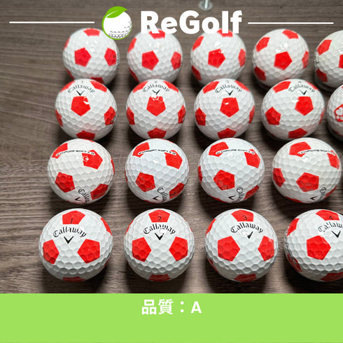 【中古】 ロストボール キャロウェイ クロムソフト X TRUVIS レッド 20球 Aランク ゴルフボール リゴルフ