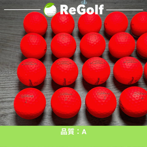 【中古】 ロストボール タイトリスト Trufeel トゥルーフィール マット レッド 年式混合 20球 Aランク ゴルフボール リゴルフ
