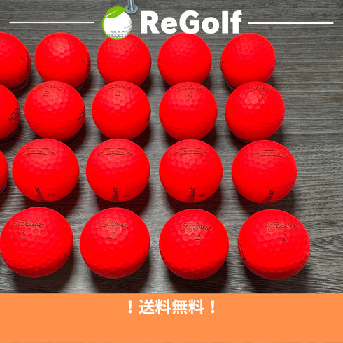 ロストボール タイトリスト Trufeel トゥルーフィール マット レッド 年式混合 20球 Aランク ゴルフボール