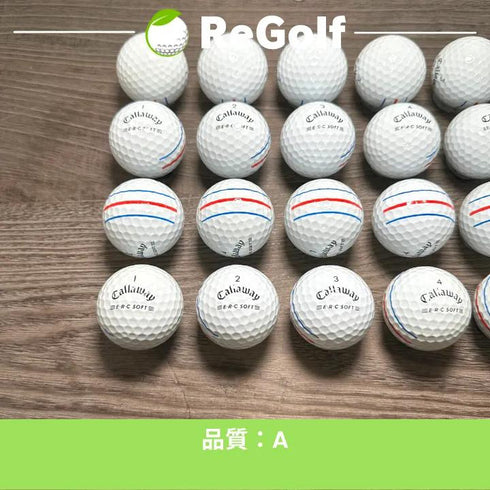【中古】 ロストボール キャロウェイ ERC SOFT トリプルトラック ホワイト 2021年モデル 20球 Aランク ゴルフボール リゴルフ