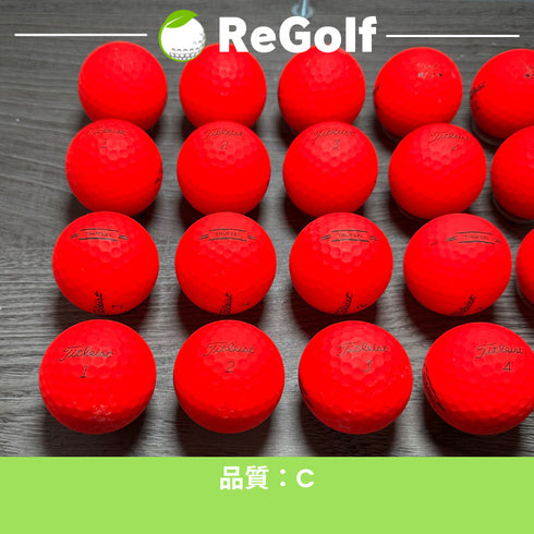 【中古】 ロストボール タイトリスト Trufeel トゥルーフィール マット レッド 年式混合 20球 Cランク ゴルフボール リゴルフ