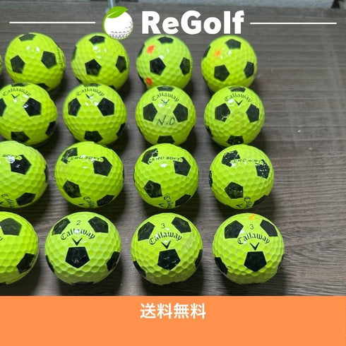 ロストボール キャロウェイ ERC SOFT TRUVIS イエロー 2025年モデル 20球 ACランク ゴルフボール