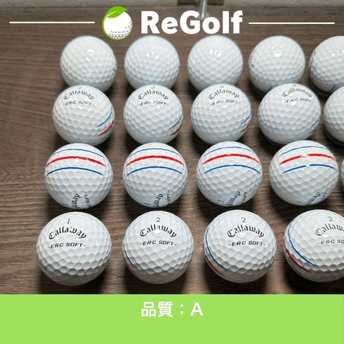 【中古】 ロストボール キャロウェイ ERC SOFT トリプルトラック ホワイト 2025年モデル 20球 Aランク ゴルフボール リゴルフ