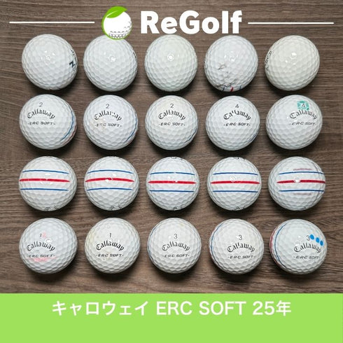 ロストボール キャロウェイ ERC SOFT トリプルトラック ホワイト 2025年モデル 20球 Cランク ゴルフボール