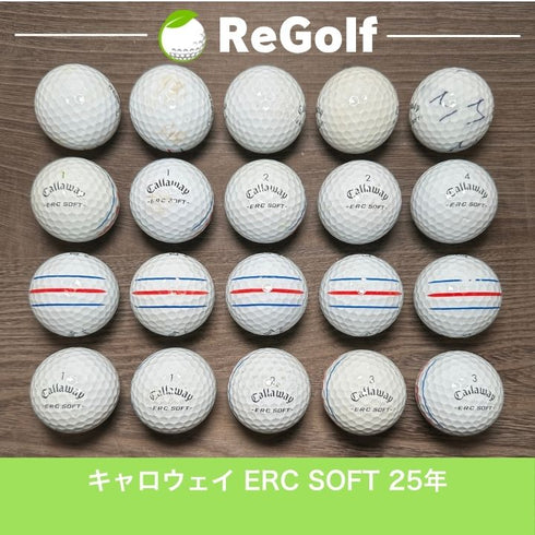 ロストボール キャロウェイ ERC SOFT トリプルトラック ホワイト 2025年モデル 20球 ぉ試ランク ゴルフボール