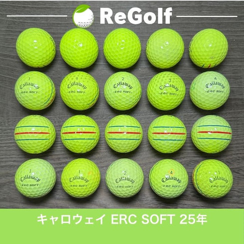 ロストボール キャロウェイ ERC SOFT トリプルトラック イエロー 2025年モデル 20球 ぉ試ランク ゴルフボール