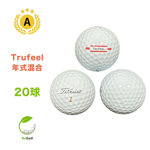 【中古】 ロストボール タイトリスト Trufeel トゥルーフィール ホワイト 年式混合 20球 Aランク ゴルフボール リゴルフ