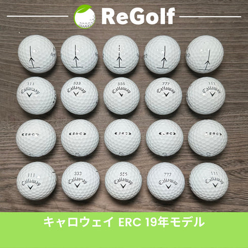 【中古】 ロストボール キャロウェイ ERC ホワイト 2019年モデル 20球 Aランク ゴルフボール リゴルフ