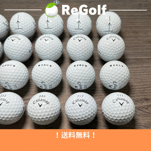 【中古】 ロストボール キャロウェイ ERC ホワイト 2019年モデル 20球 Aランク ゴルフボール リゴルフ